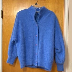 Elegant Blue Women's Cardigan
